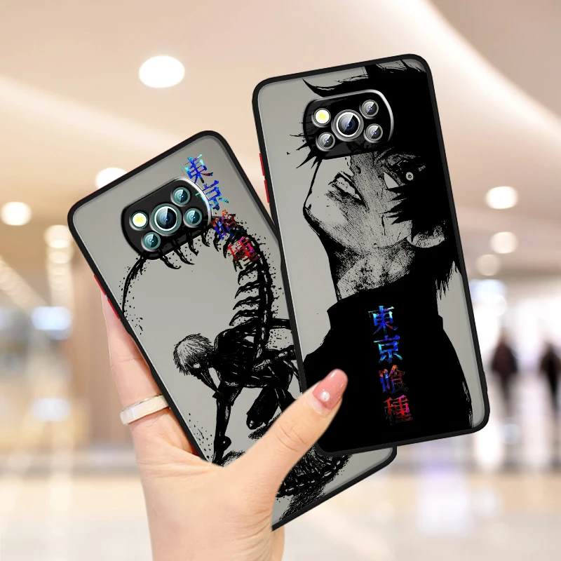 T-Tokyo G-Ghoul Cool Art Frosted Translucent For Xiaomi Mi Poco X5 X4 X3 M6 M5S M5 M4 M3 F5 F4 F3 GT Pro 5G Soft Phone Case