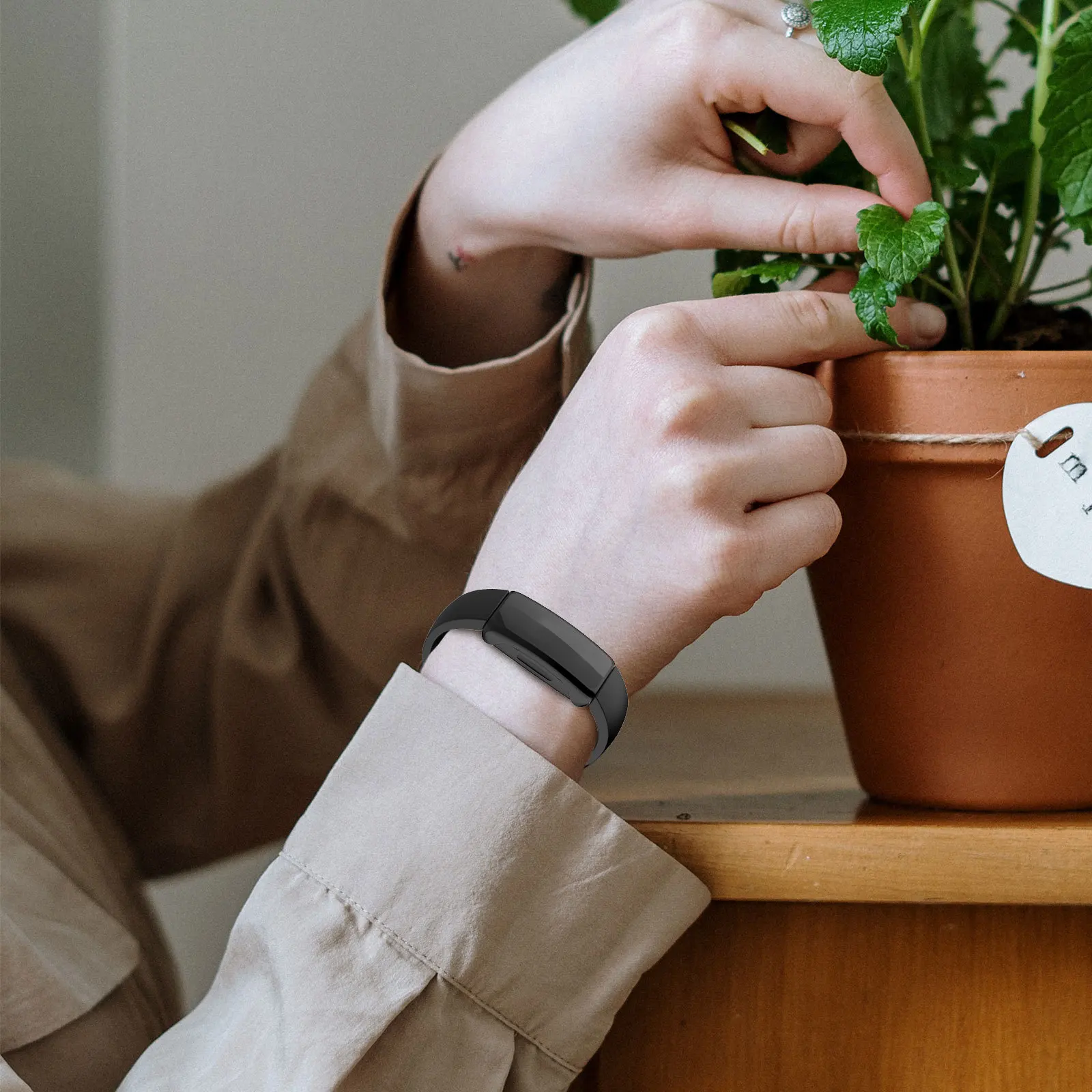 

2Pcs Smart Bracelet Protective Cases Full Coverage Watch Shell Scratch-Resistant Durable Cover Compatible Inspire 2 Watch