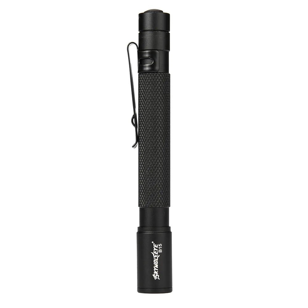 Tactical AAA Pen Light  2 AAA Batteries LED Flashlight 150 Lumens Bright Mini Torch with Belt Clip EDC Hiking  Car