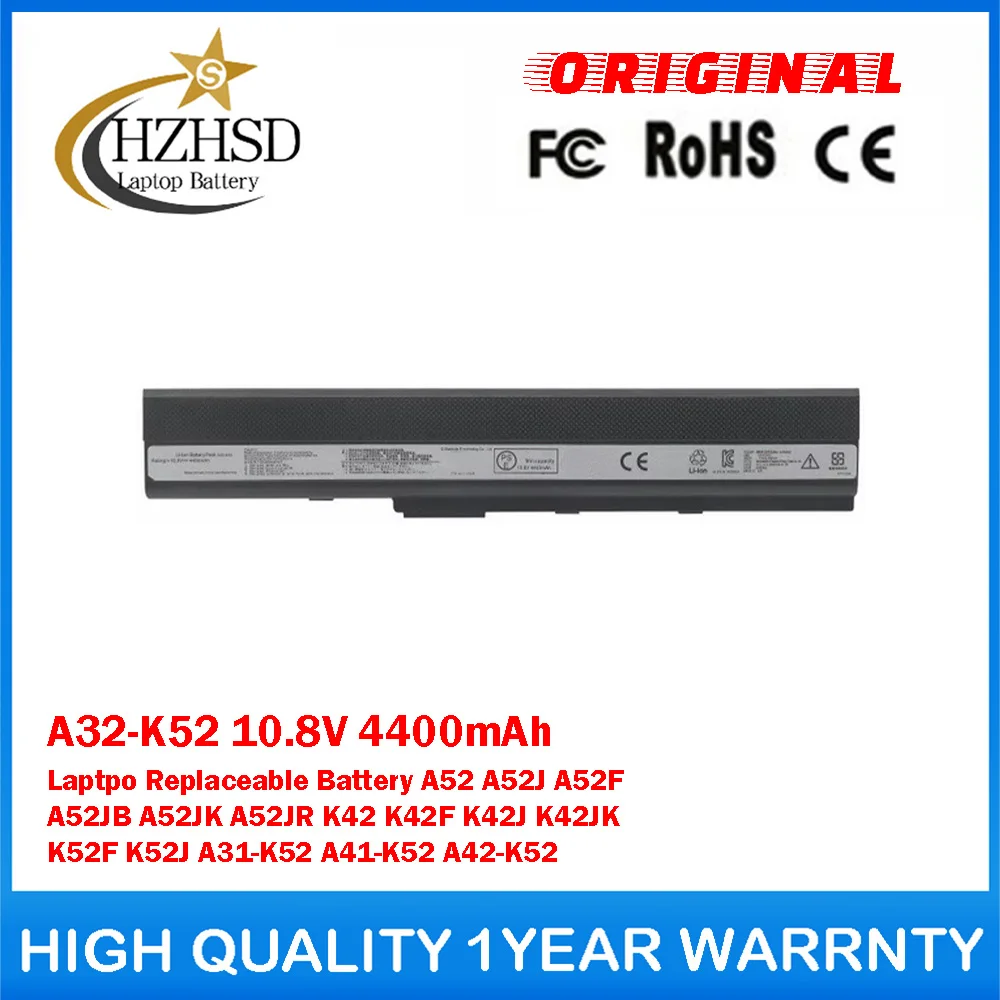 

A32-K52 10.8V 4400mAh Genuine Original Laptpo Battery For ASUS A52 A52J A52F A52JB A52JK A52JR K42F K42J K42JK K52F K52J A31-K52