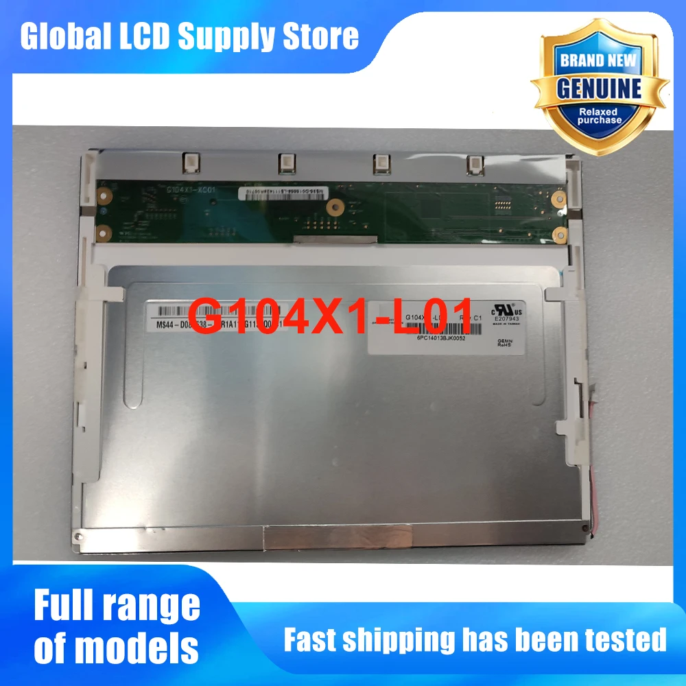 G104X1-L01 10.4 Inch LCD Display Screen Panel Original for Chimei  30 Pins Connector New