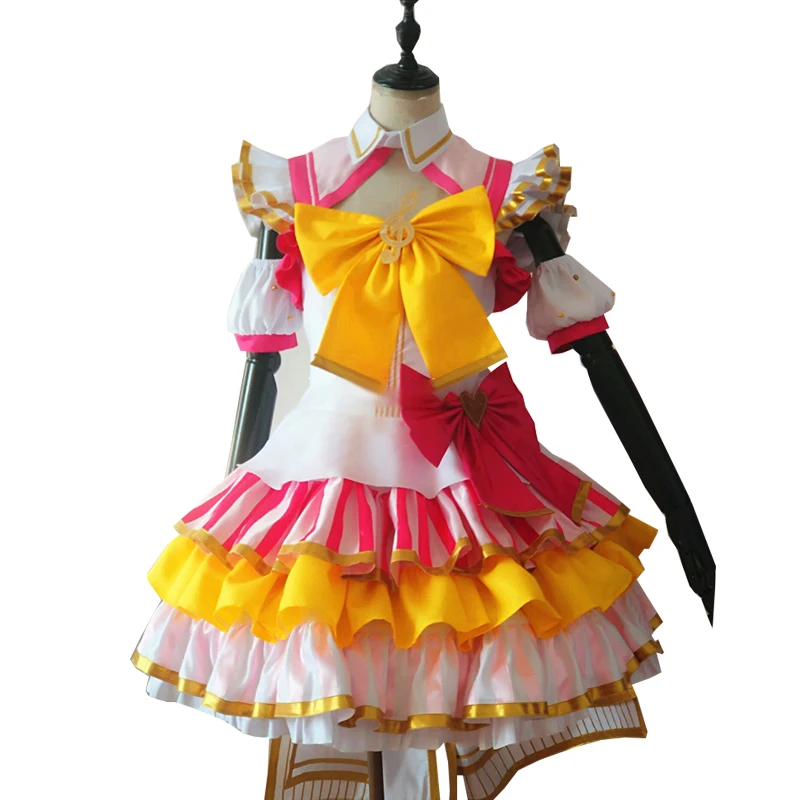 Pripara Manaka Laala Cosplay Costume Yellow Dress Stage Dancing Uniform Halloween Suits Women Anime Outfits Tailor Clothes S-XL