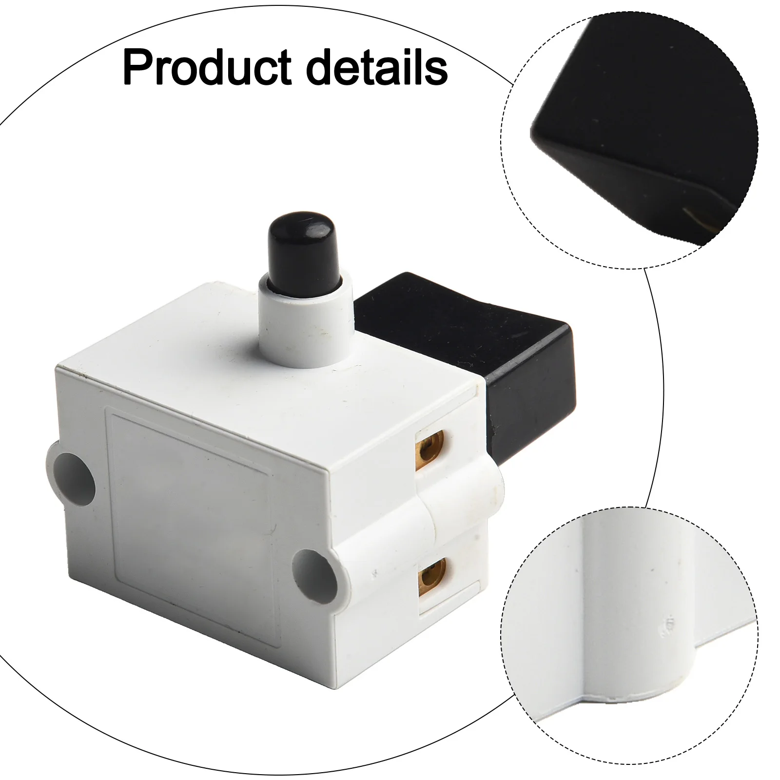 

1Pc For Power Controlling Switch Cutting Machine Lock On Lock On Type NO Contact Self Rest Trigger Button Switch