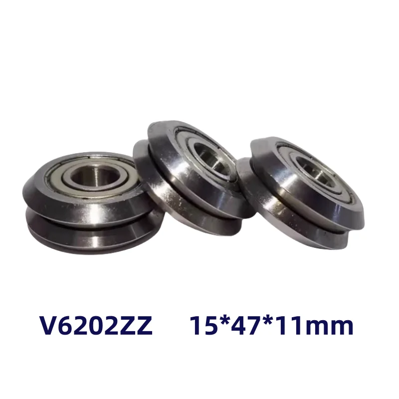 10pcs-v6202zz-v-groove-straightener-guide-wheel-bearing-a1500zz-v90-15-47-11mm-v6202-pulley-rolle-bearings-v-groove-width-6mm