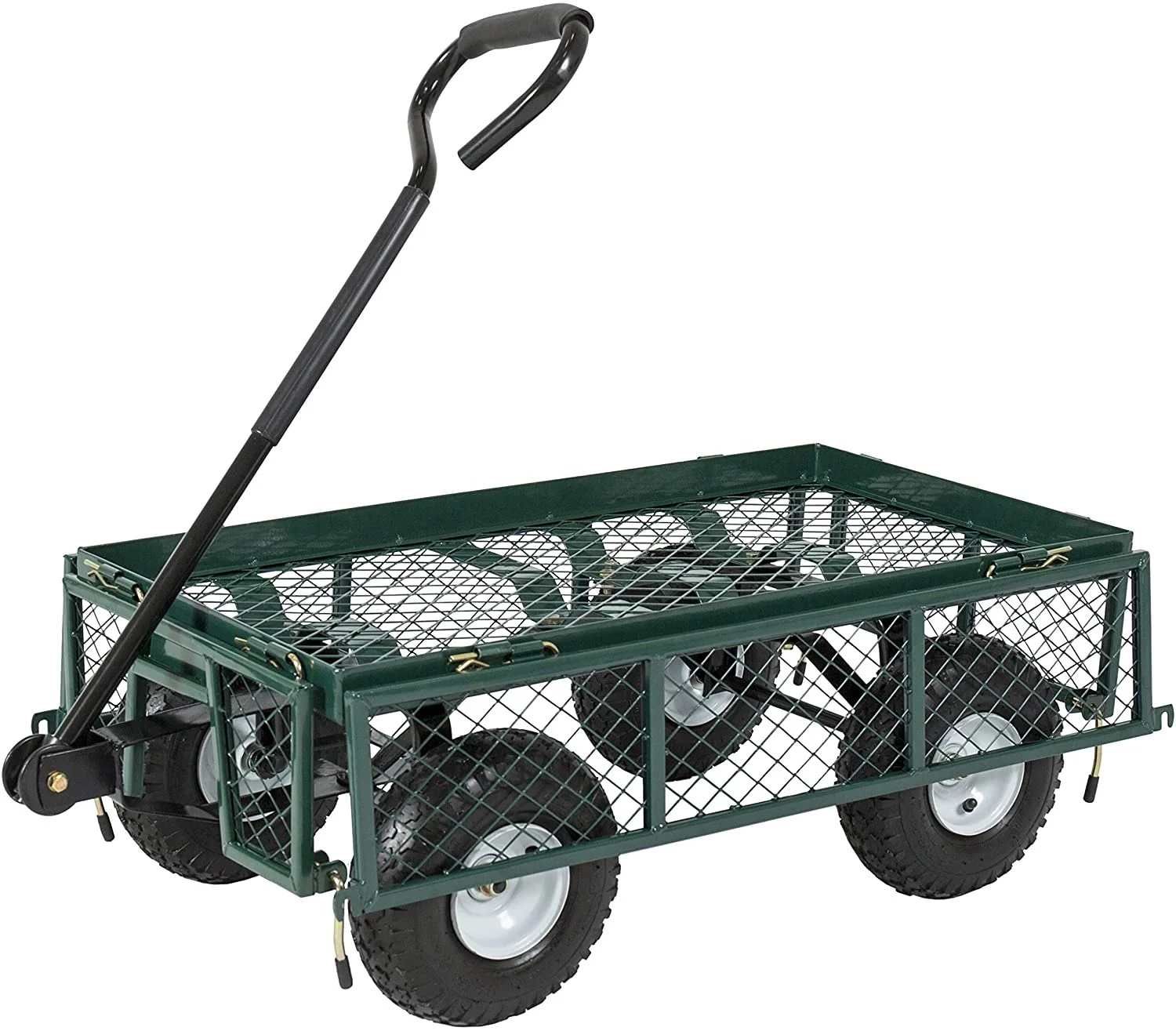 Four-wheel and Platform Structure garden cart