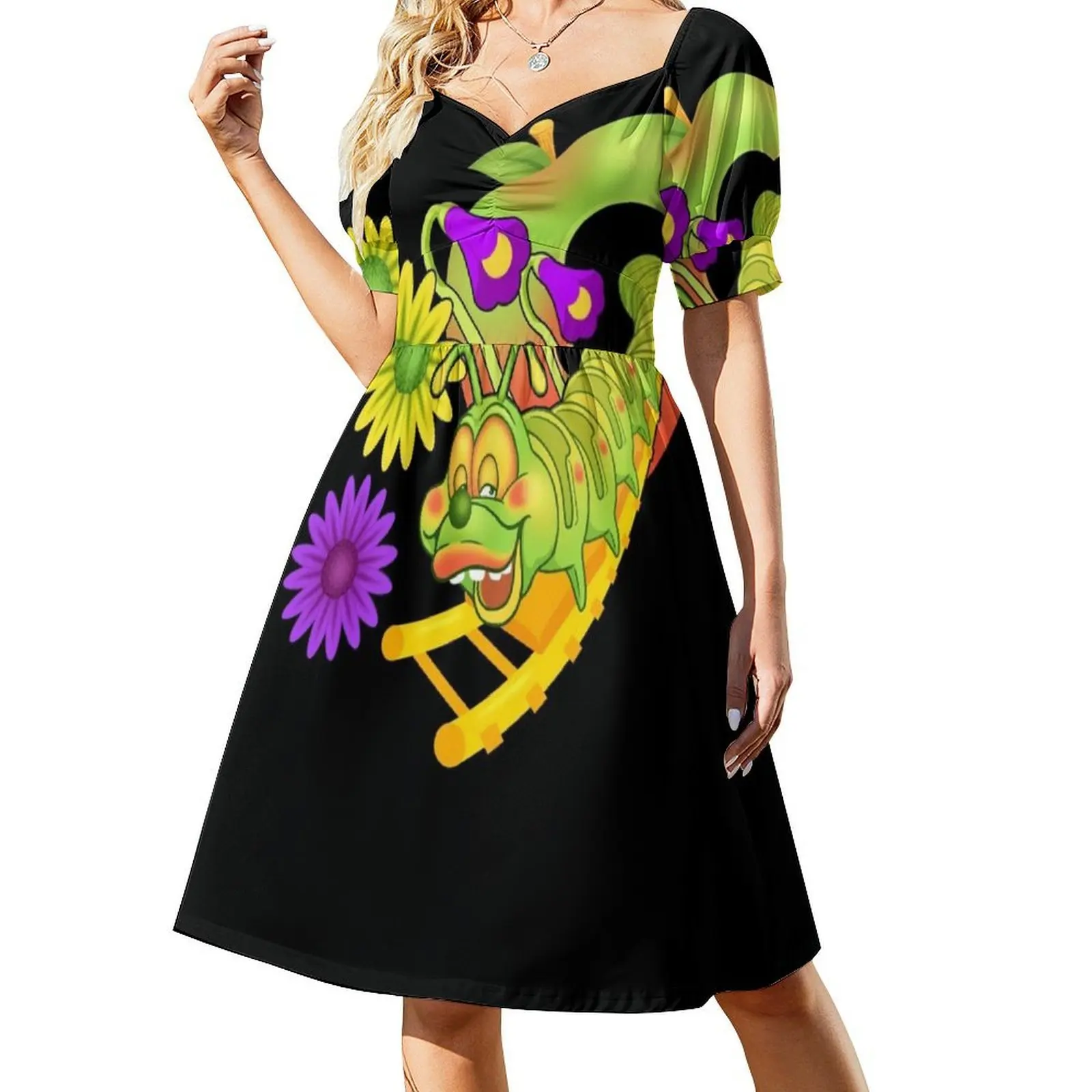 Wackiest Worm Roller Coaster Sweetheart Neckline Dress Elegant Summer Party Dress For Women Wacky Worm Roller Big Enthusiast