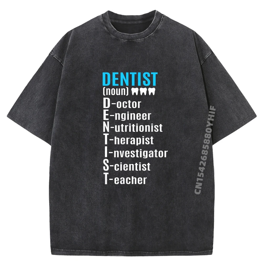 

Funny Definition Dentist Vintage T Shirt Men Cotton Comfort New In Tops And T-Shirts Washed Tops T Shirt Korean Style