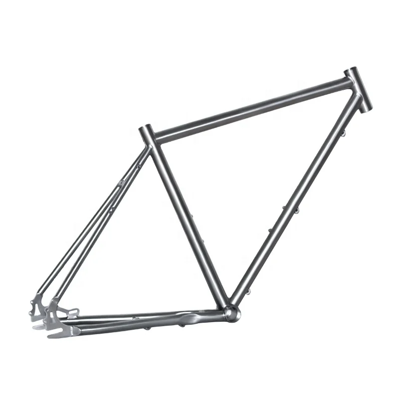 Customized Titanium road bike frame 34-pipe belt drive cycling accessories Bicycle parts