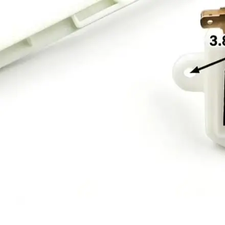 Washing Machine Anti Collision Switch White Washing Machine Door Switch Compact Design Low Voltage Application