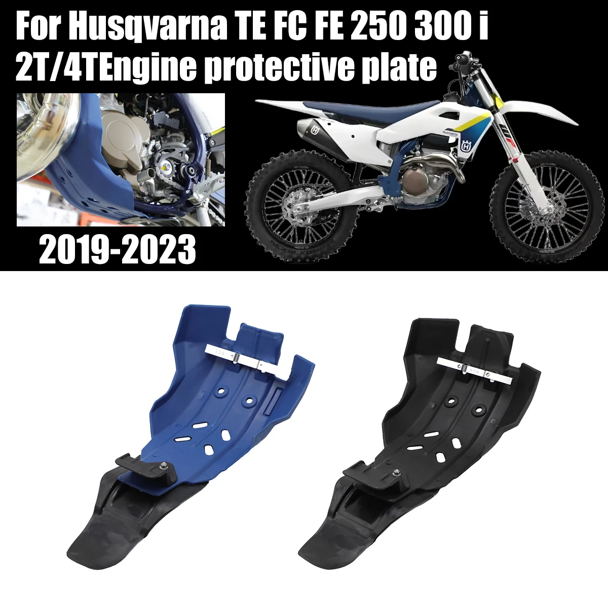 For Husqvarna TE FC FE 250 300 TE250 FC250 TC250 TE 250i 300i 2019-2023 Motorcycle Engine Frame Protector Cover Guard Skid Plate