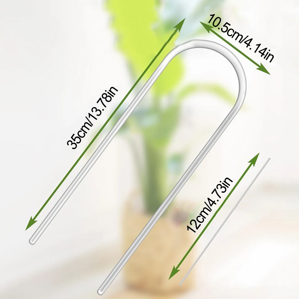 Transparent U Shaped Acrylic Trellis Frame for Supporting Climbing Plants Indoor and Outdoor Use 35cm 2 Pieces