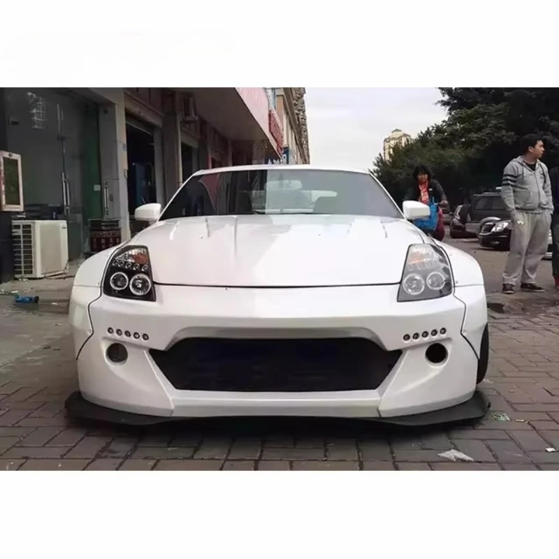 For  350Z Upgrade RB Wide Body Kit 350Z Front Bumper Front Lip Fender Spoiler Diffuser