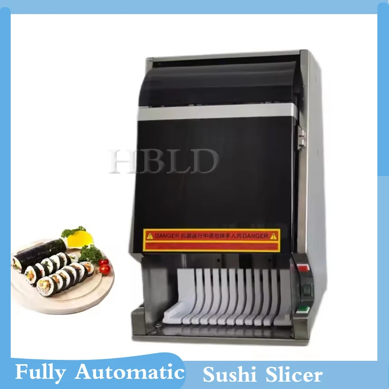 

Electric Fully Automatic Sushi Slicer 8/10/12 Slice Small Household Sushi Roll Slicer