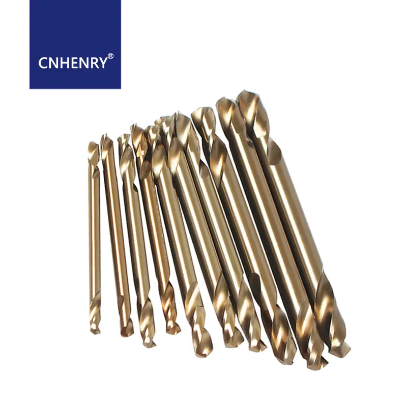 HSS Double-headed Twist Drill Bit Auger Bits for Metal Stainless Steel Iron Wood Drilling Power Tool 3.0-6.0mm Drill Bit