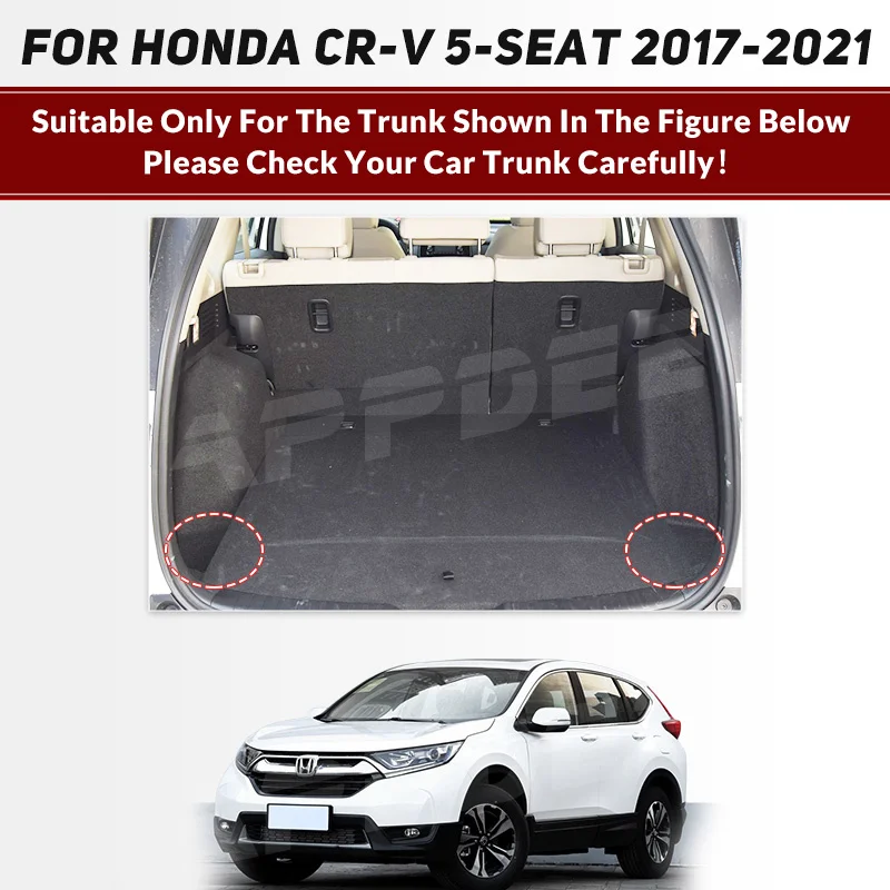 Car Trunk Mat For HONDA CR-V Hybrid 5-seat 2017 2018 2019 2020 2021 Custom Car Accessories Auto Interior Decoration