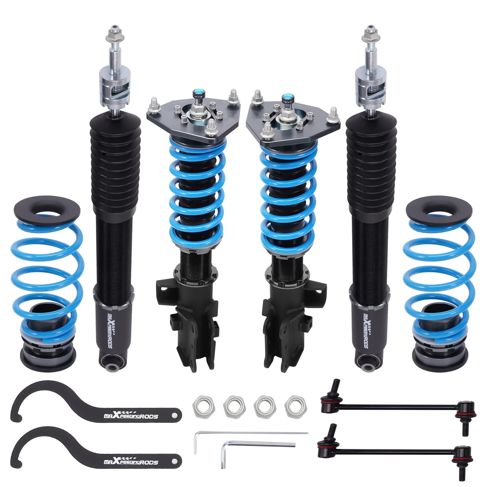 24 Way Adjustable Front & Rear Springs Shock  Struts Coilovers Kit for Hyundai Elantra AD Chassis Kia 2017-2021
