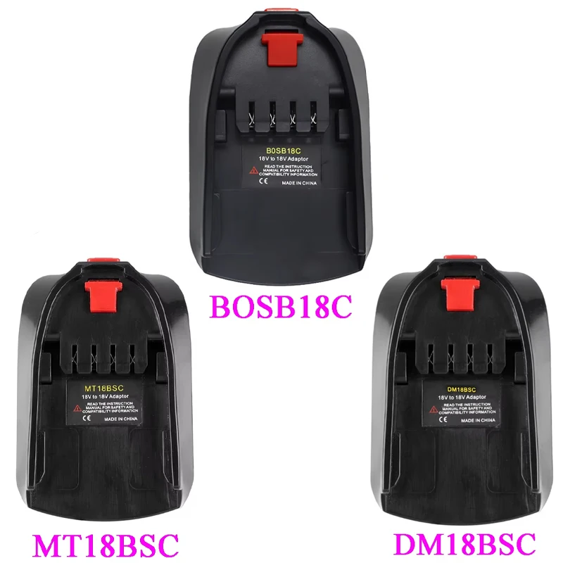 Adapter Converter BOSB18C For Makita For DeWalt For Milwaukee For Bosch Li-ion Battery BAT618 Home Lithium Tool Replace All 18V