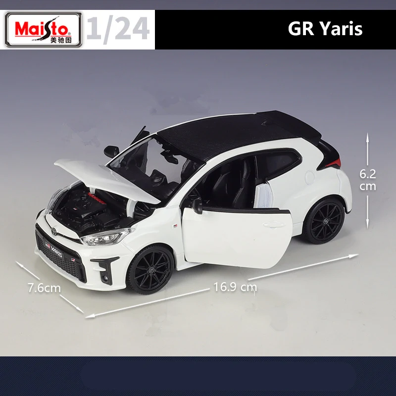 Maisto 1/24 Toyota GR Yaris Alloy Car Model Diecast Metal Toy Car Vehicles Model Simulation Collection Childrens Gift Decoration