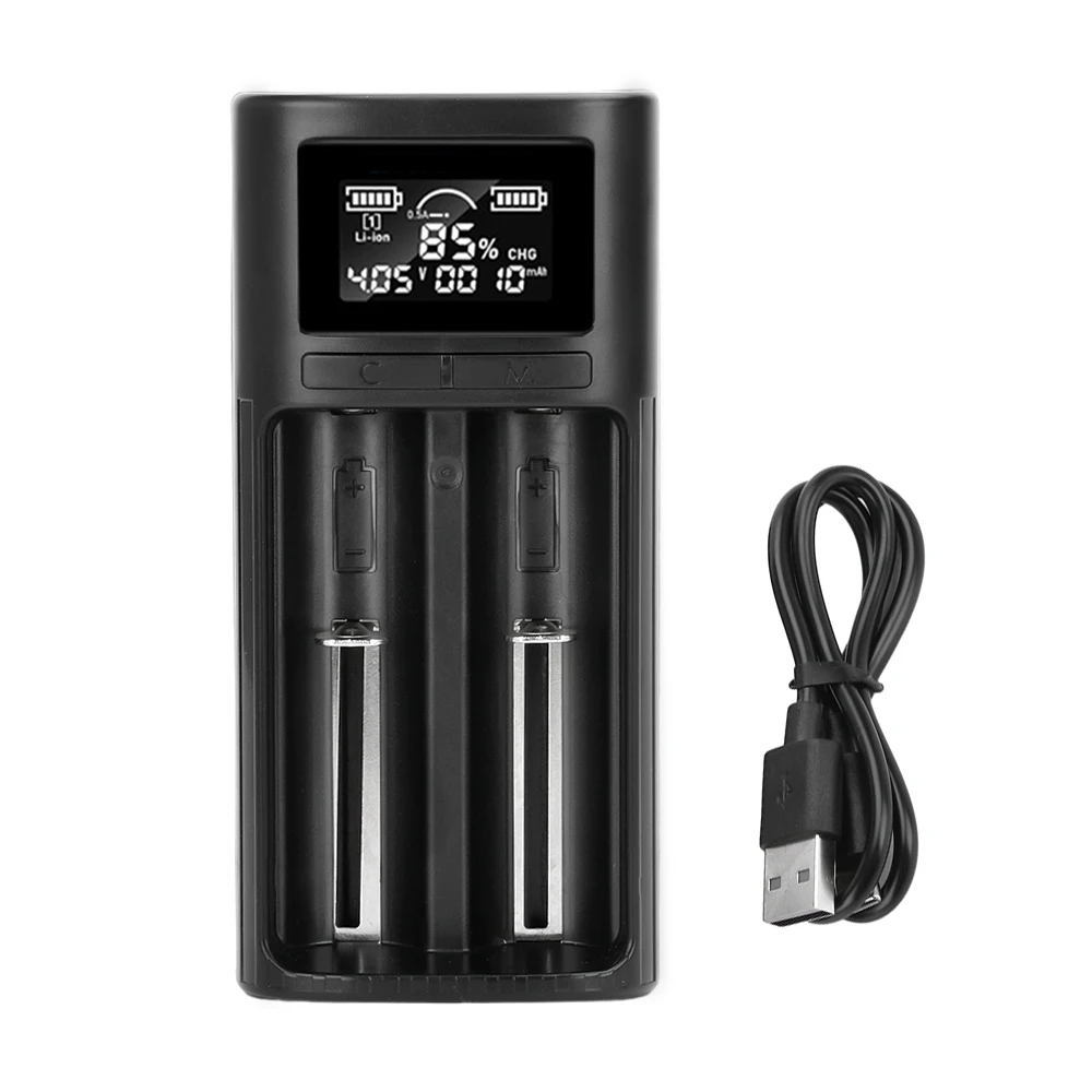 18650 1.2V 3.7V AA/AAA 26650 10440 16340 21700 20700 14500 18490 NiMH Lithium Battery Smart Charger