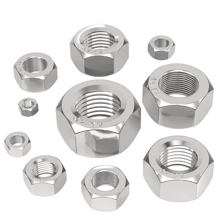 Left hand thread hex nut Fine thread Stainless steel A2 SUS304 Counterclockwise thread M3~M20