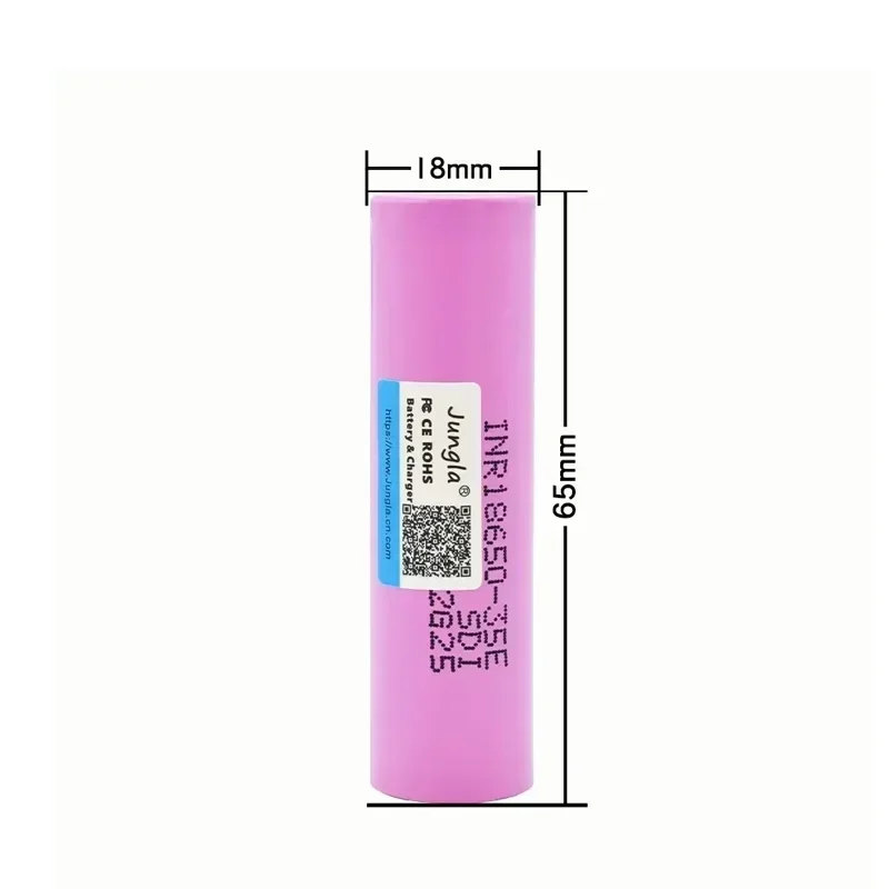 Rechargeable Battery 3.7V3500mah 18650Battery 35E INR 18650 20A Lithium Ion Battery Replacement External Battery for Screwdriver