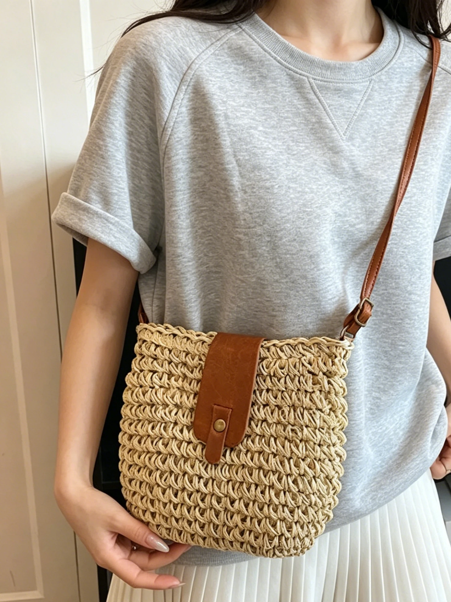 borsa-a-tracolla-intrecciata-da-donna-borsa-estiva-per-pendolari-morbida-borsa-a-mano-in-poliestere-con-chiusura-a-cerniera-colore-unico-versatile-per-il-lavoro