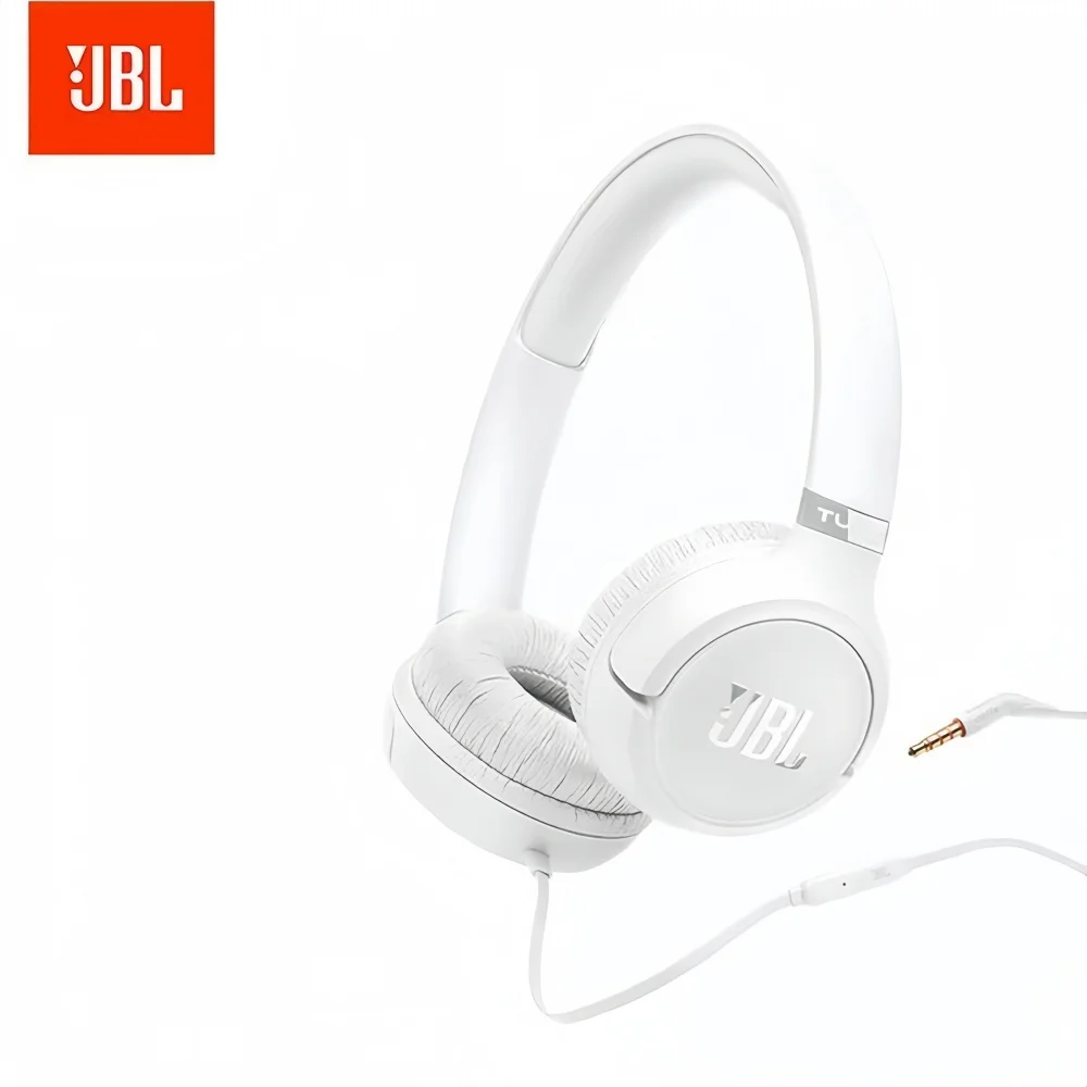 Original 100% JBL 530 Wired On-Ear Headphones JBL Pure Bass 3.5mm In-Line Mic 5