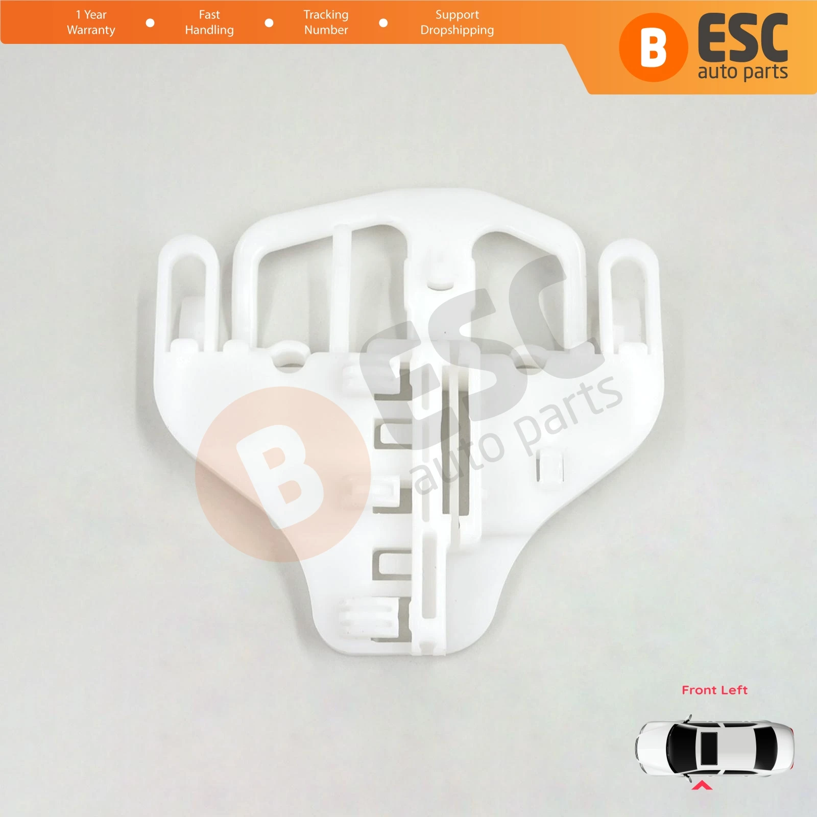 

EWR5354 Power Window Regulator Repair Clips Bracket Front Left for Dodge Nitro 2006-2012 Jeep Liberty KK 2008-2012 68004821AA