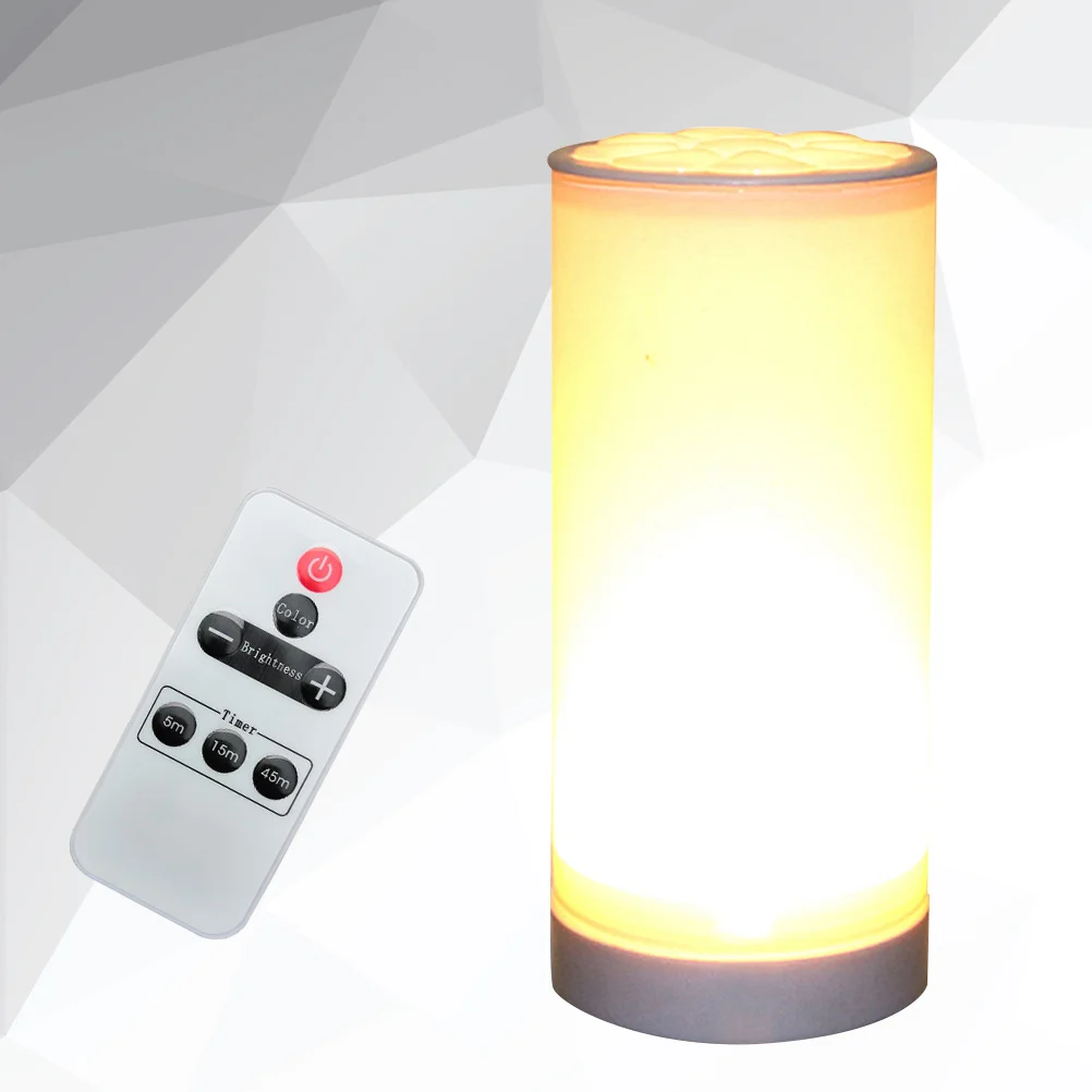LED Night Light Bedroom Bedside Lamp Small Table Lamp Three Color Change 10 Levels Brightness Timed Off Eu Plug