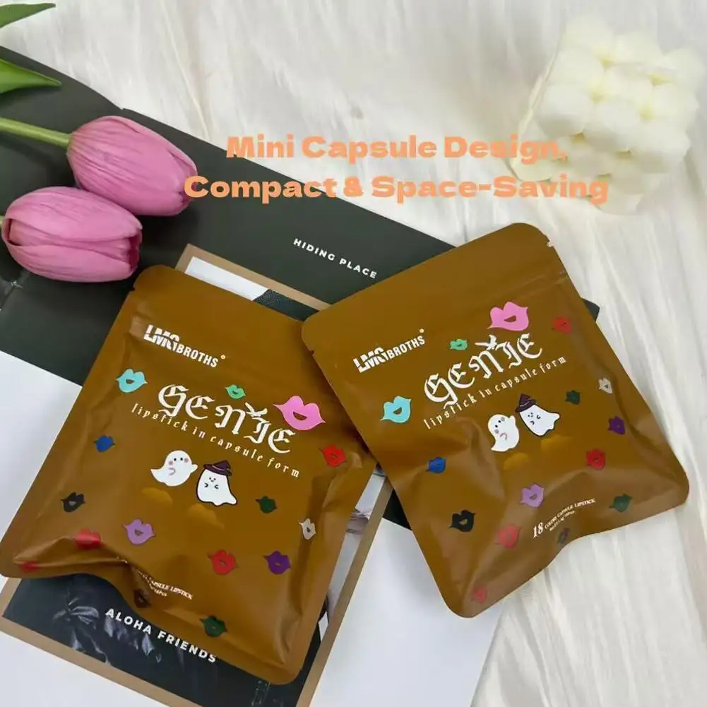 

1set Capsule Mini Lipstick Set Matte Velvet Macaron Capsule Lipstick Waterproof Lip Long Lasting Easy Color Lipstick Cosmetics