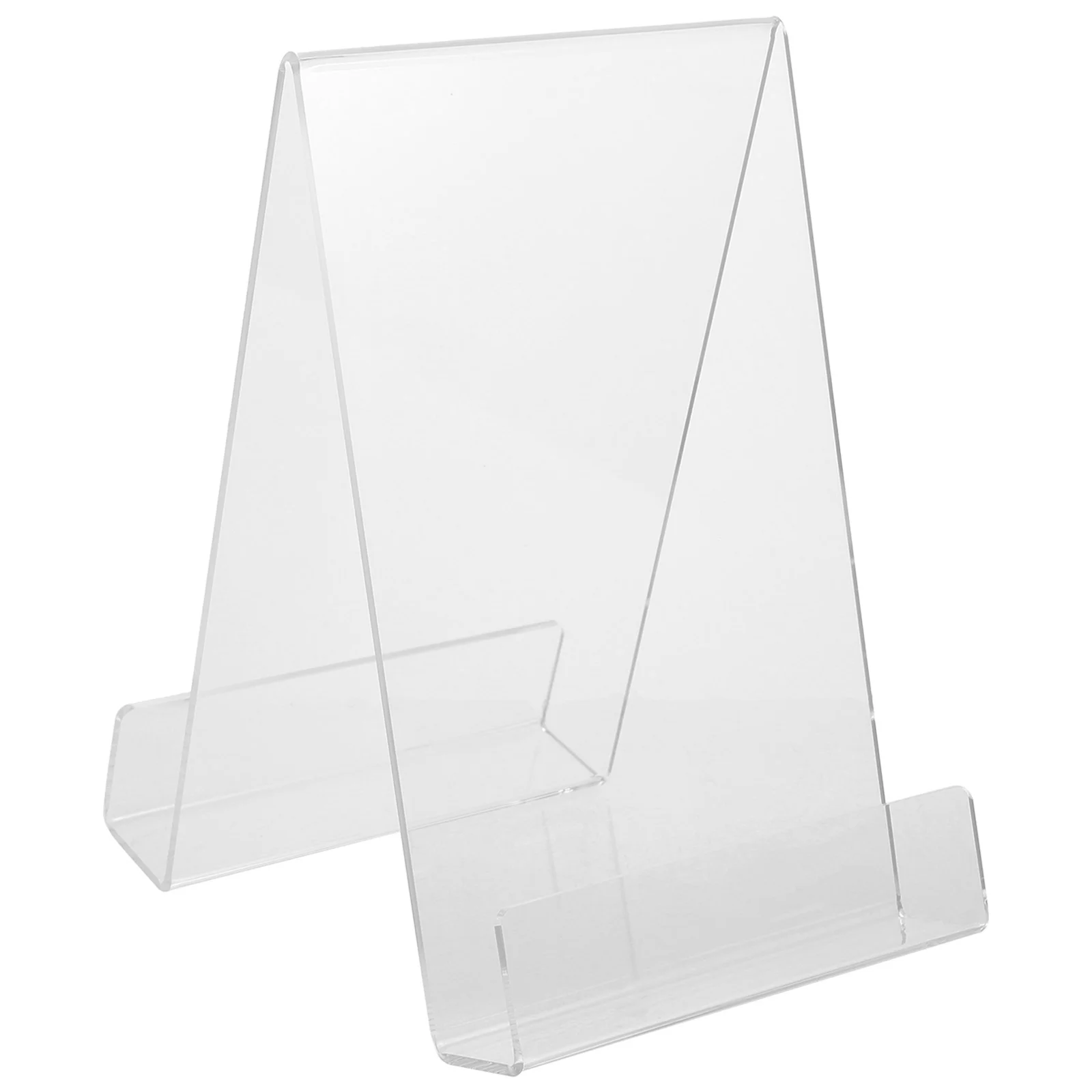 

Acrylic Bookshelf Holder End Bookends Display Stand Notebook Phone Simple Shaped Tablet