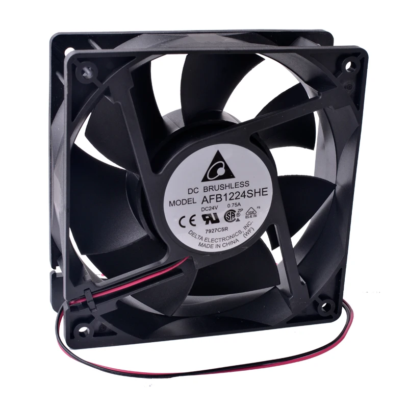 120mm fan AFB1224SHE 120x120x38mm 24V 0.75A Double ball bearing large air volume inverter cooling fan