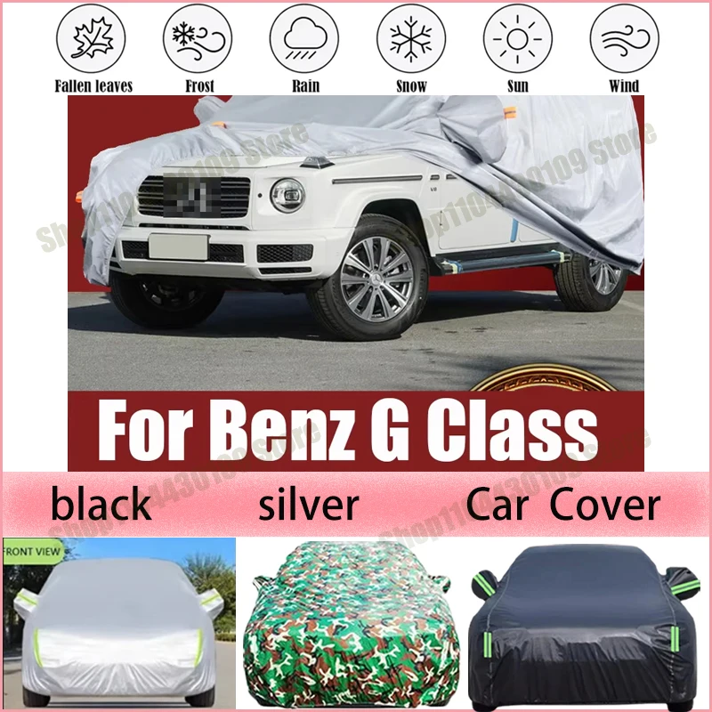 

Car Cover Waterproof Summer Sun Shade Anti-UV Winter Rain Snow Prevent Cover For benz G-class W463 G63 G55 G500 G350 Accessories
