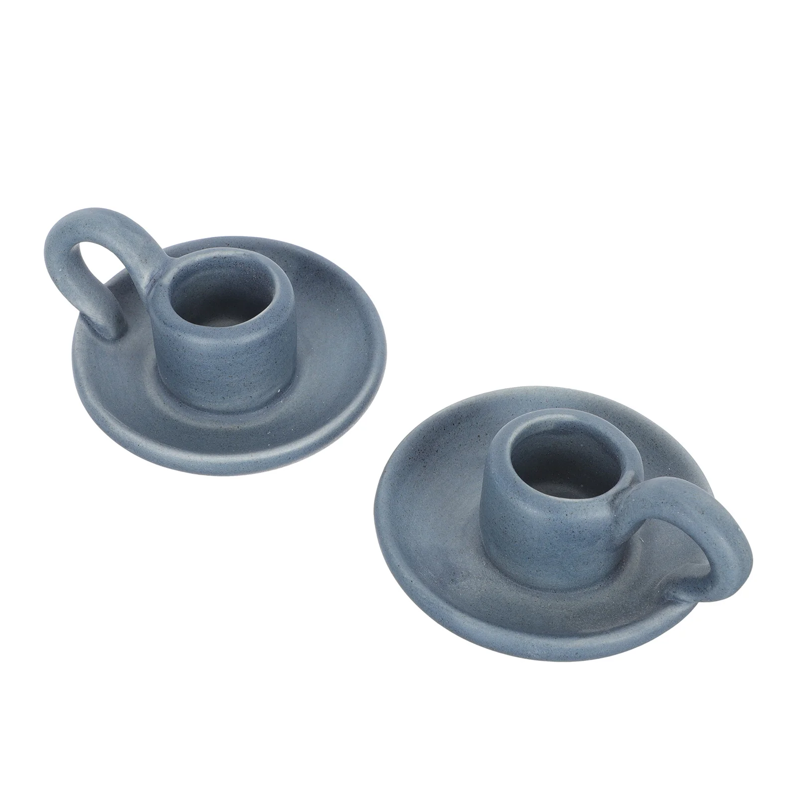 2 قطعة حامل سيراميك أنيق ديكور دقيق لزينة الطاولة هدية حفلة حامل سيراميك أزرق زينة الطاولة #4