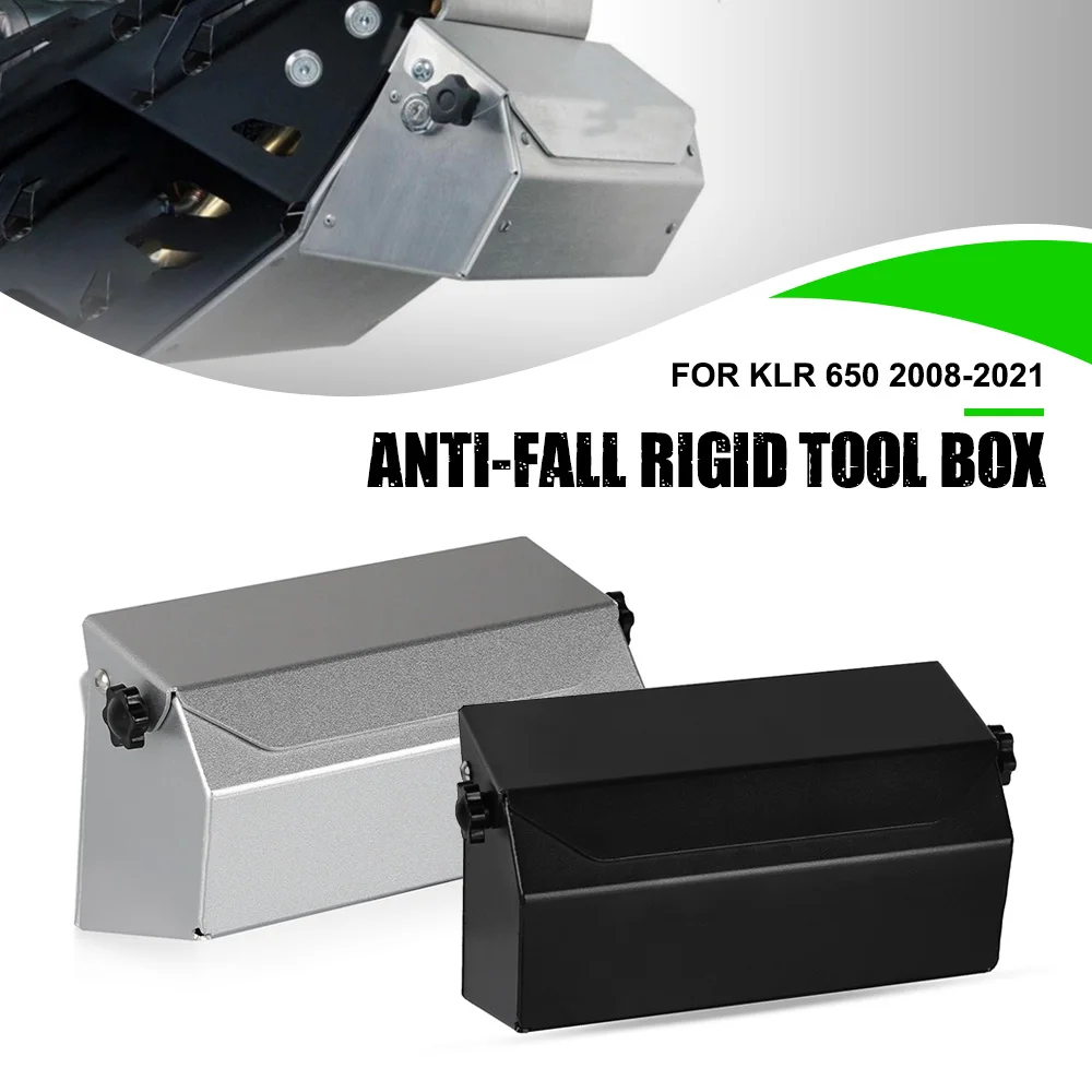 

Motorcycle FOR Kawasaki KLR 650 2008-2019 2020 2021 Skid Plate Bash Frame Engine Guard Tool Box Skidplate Toolbox Accessories