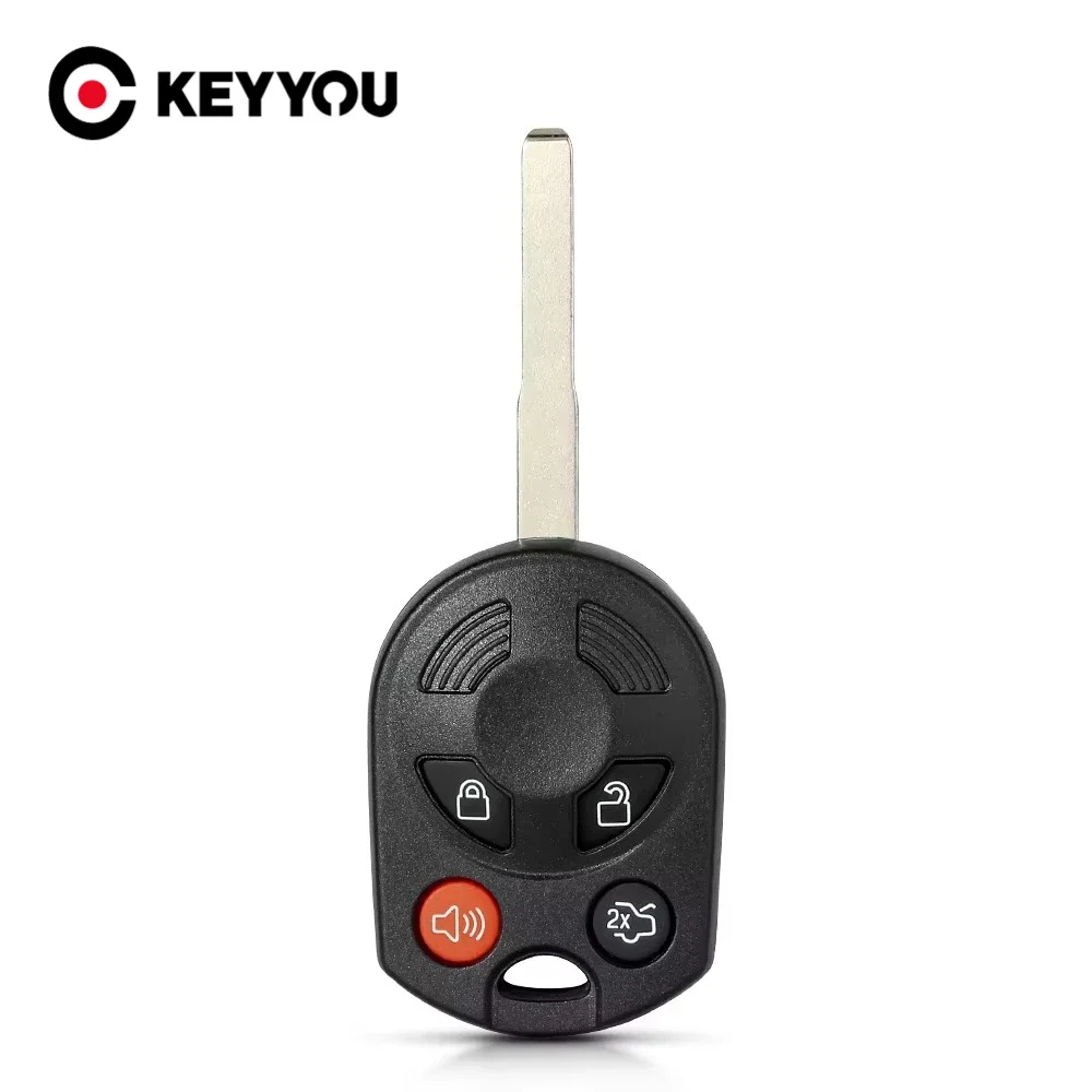 KEYYOU 4B Remote Key Shell Case FOB For Ford Escape 2013-2019 Fiesta C-Max 2013-2019 Focus 2012-2019 Transit Connect 2013-2018