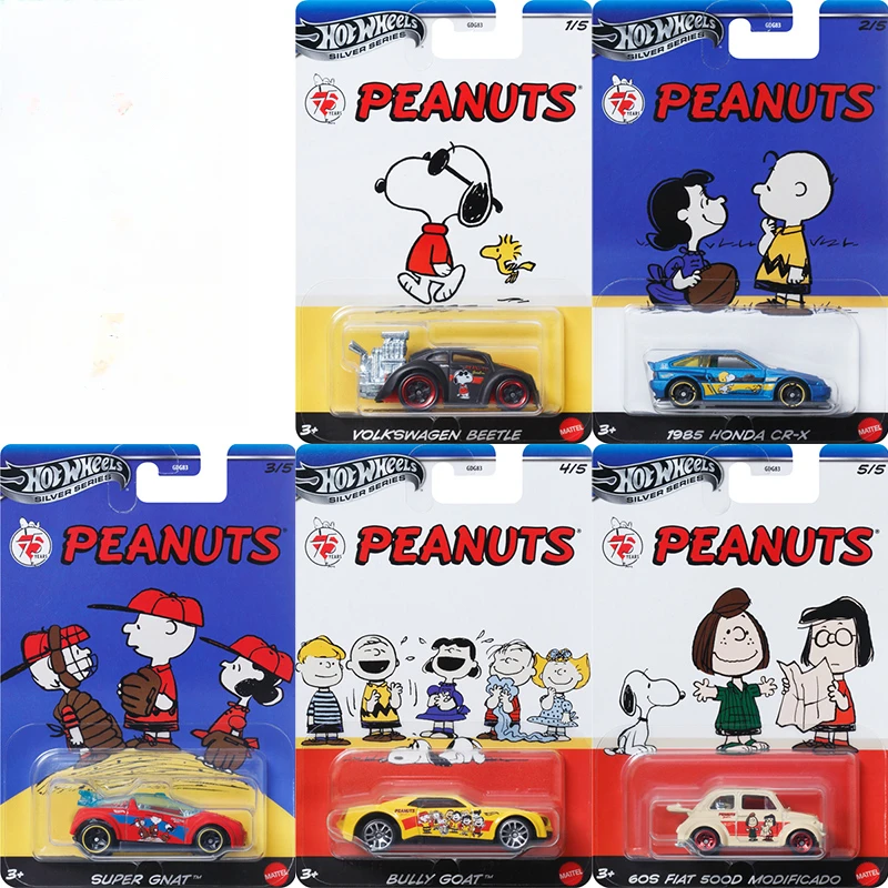 Hot Wheels Snoopy Racing Club 1:64 Diecast Car Toys for Boys