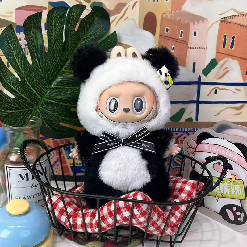 

Кукольная одежда, комплекты кукол-пчел и пингвин, милое платье для лабубу, одежда с пандой, плюшевая детская одежда, модное и милое животное