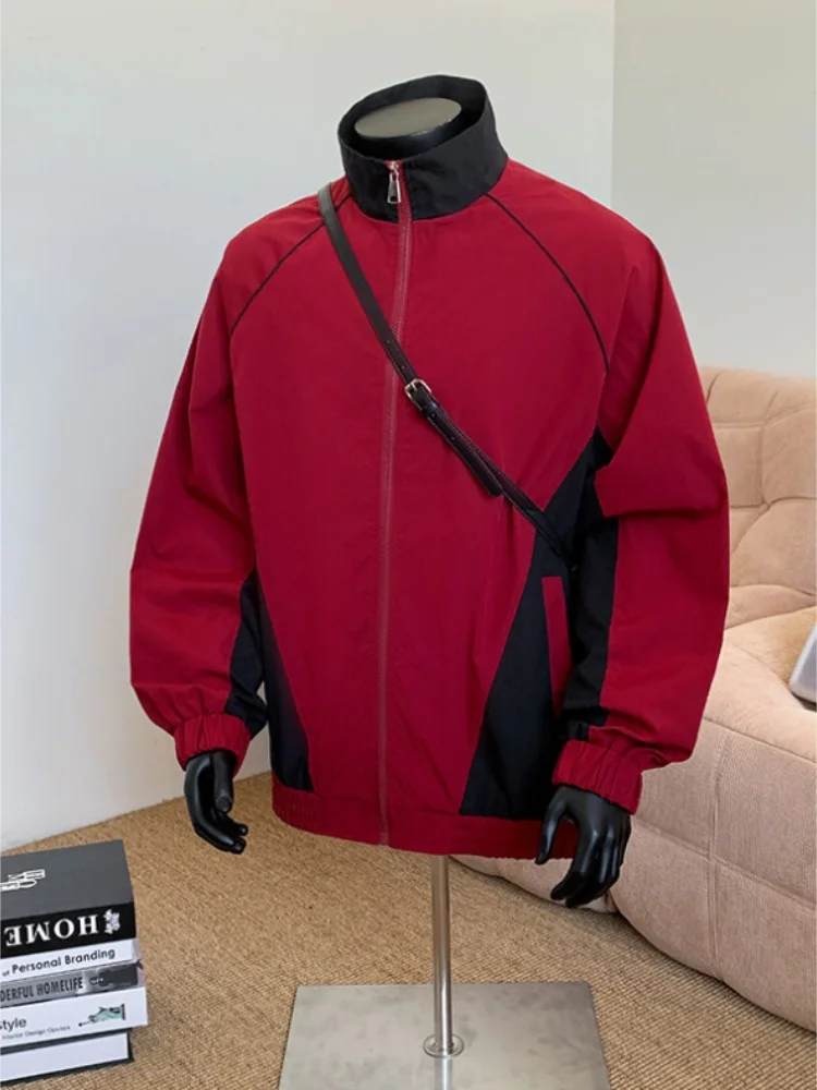 

American Sle Men's Pilot Jaet Color Blo Stand Collar Spring Autumn New Arrival CleanFit Top Quali Fabric Windproof