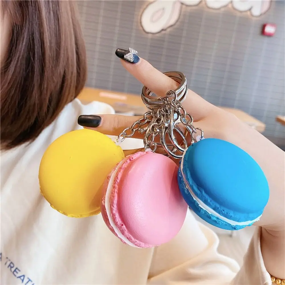 Simulation Macaron Simulation Macaron Keychain Jewelry Cartoon Simulated Food Keychains Trinket Ins