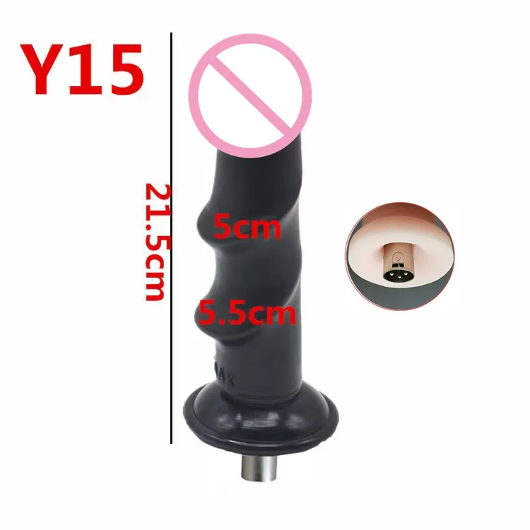 Sex Machine Attachments Dildos for Sex Machine with 3XLR Connector Extra long and extra thick vibrator for women