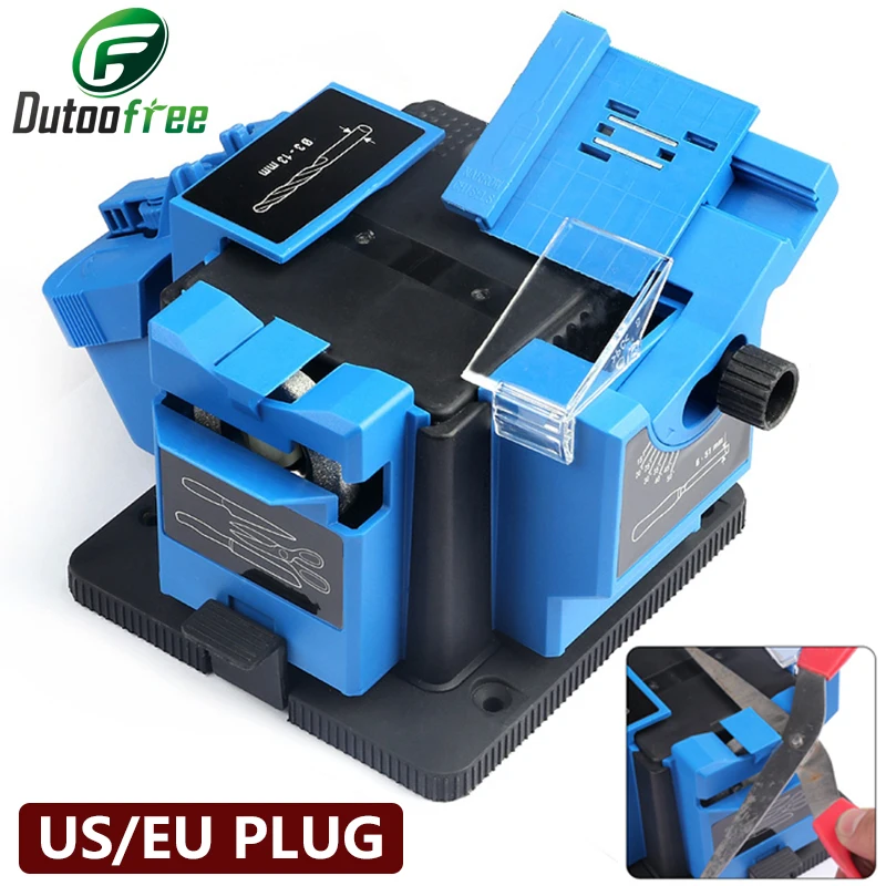 

110V/220V Multifunction Sharpener for Knife Twist Drill HSS Drill Scissor Chisel Household Electric Grinding Tool Sharpener 65W