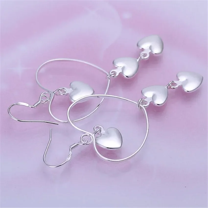 Silver 925 Plated Refined Luxury Charm Joker Cordate Earrings Fashion Classic Hot Selling Burst Models  Jewelry