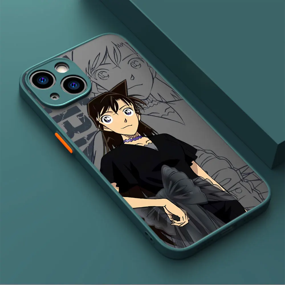 Cover Anime Detective Conan Xinyi Xiaolan Phone Case for Apple iPhone 12 7 8 13 Mini XS MAX 14 Plus XR SE XS 11 Pro 15 Pro Max image 6