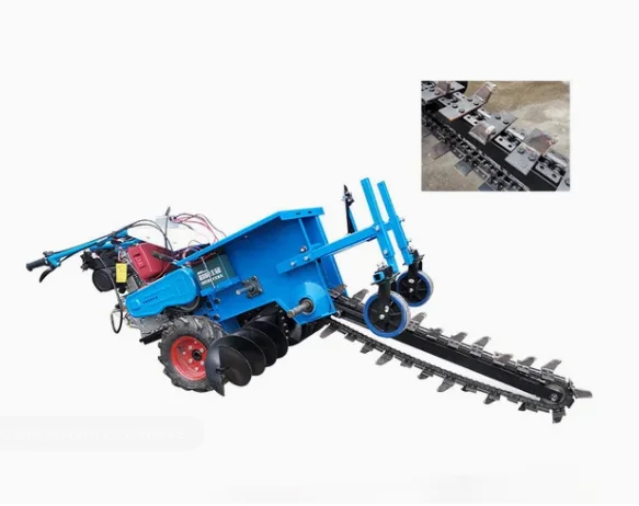 Chain Trencher Agriculture Farm Grade Chain Ditch Digger Customized 1000mm Depth Single Chain Farmland Drainage Pipeline Laying