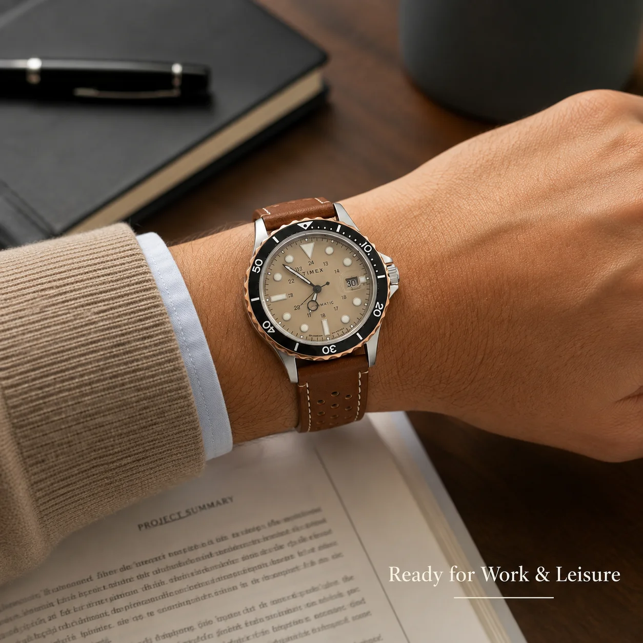 TimexNaviAutomatic メンズ腕時計、41mm - Tropic Strap Vintage のレビューと価格
