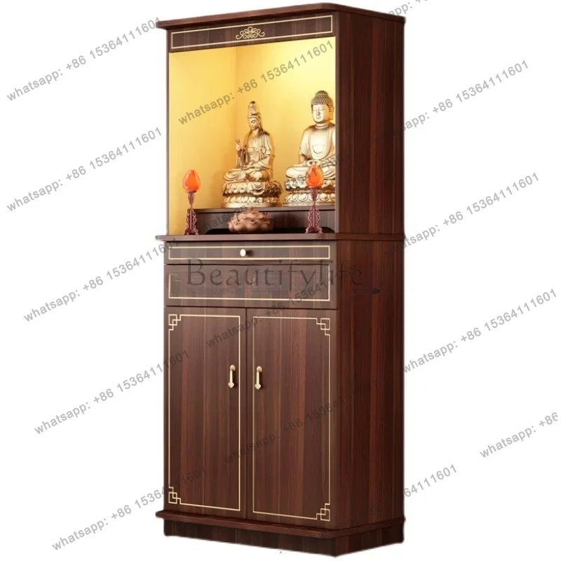 PG Buddhist shrine stand cabinet serving table household shrine Buddhist cabinet with door