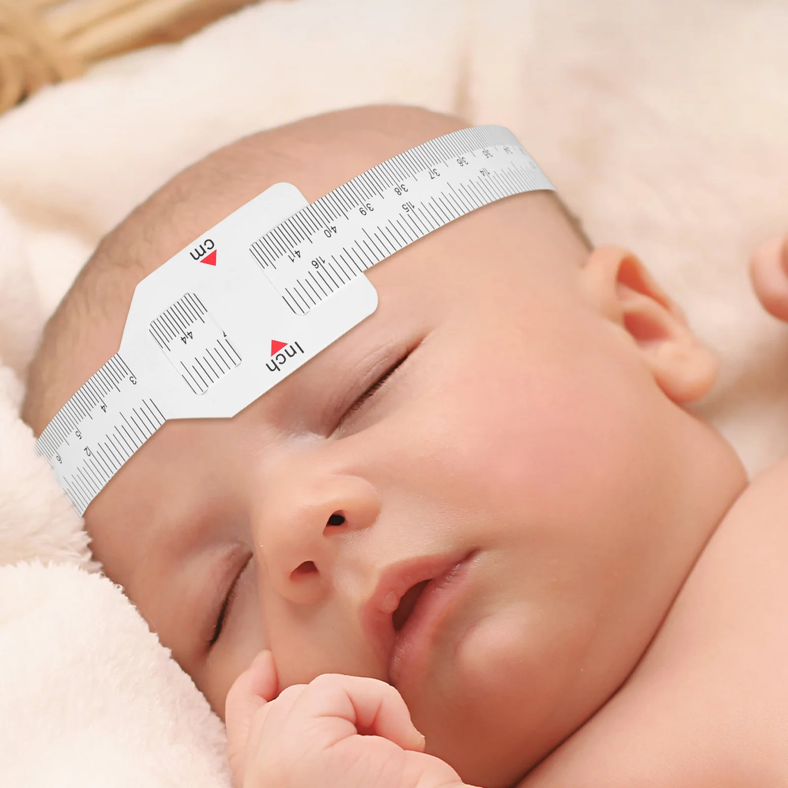 

5pcs 60Cm Baby Head Circumference Tape Soft Measuring Ruler For Newborns Toddlers Adjustable Body Waist Size Measurement Tool