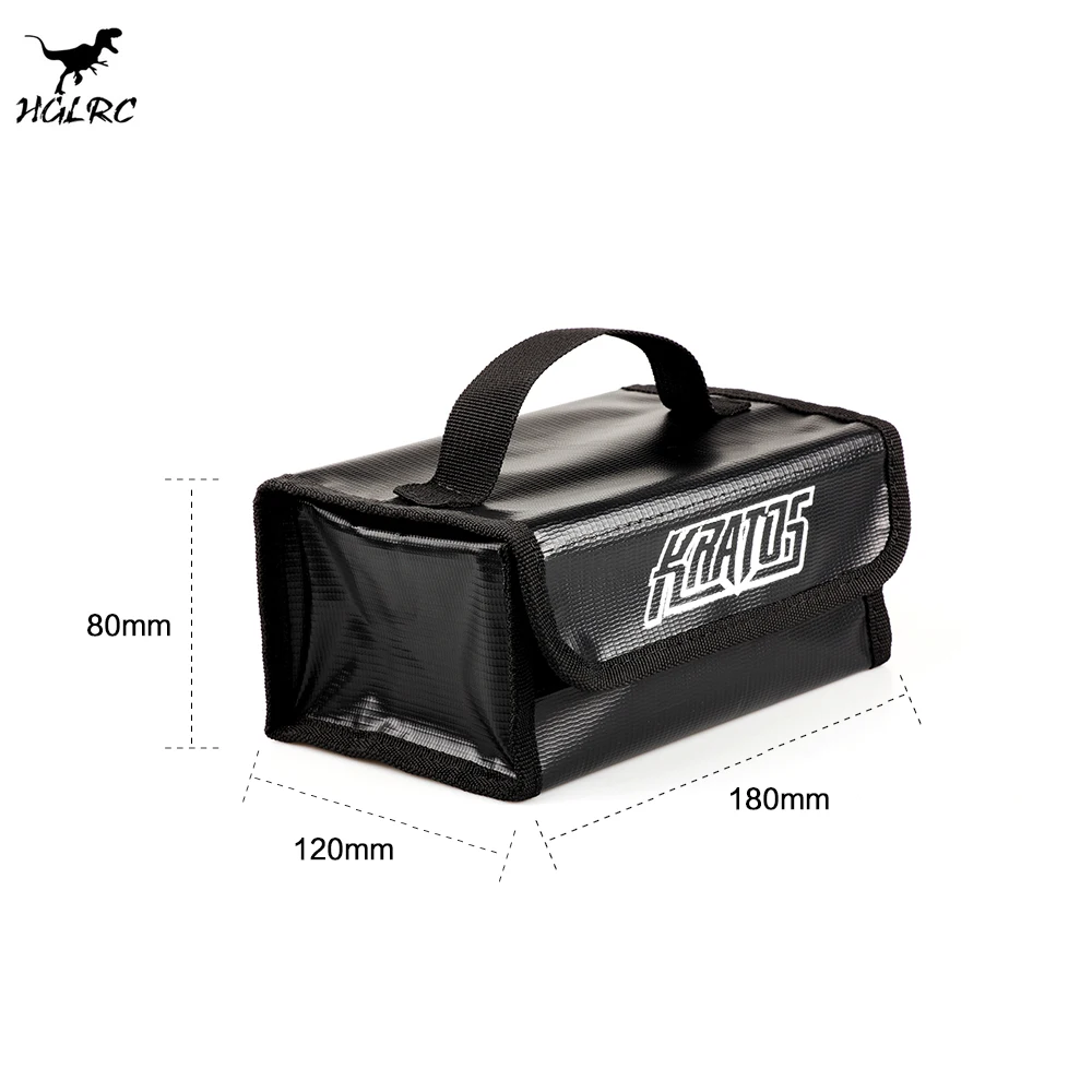 120x180x80mm Hglrc Kratos Fireproof Explosionproof Battery Safe Bag Lipo Charging Handbag For Rc Model Airplane Fpv Racing Drone