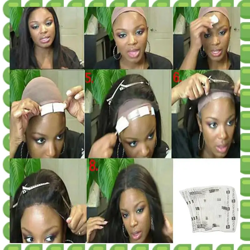 

A04V 360Pcs/Lot Ultra Hold Wig Double Sided Tape Strong Adhesive Hair System Extension Strips Waterproof For Toupees/Lace Wig